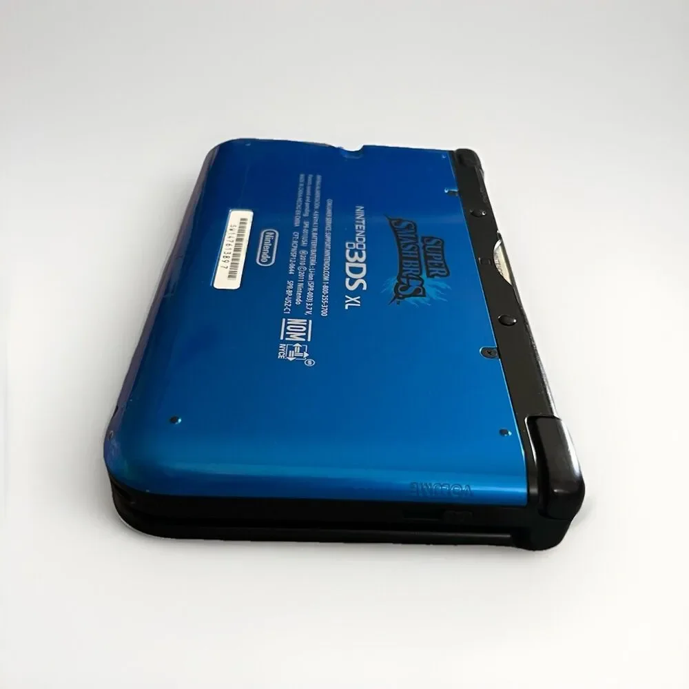 Nintendo 3DS XL Super Smash Bros. Limited Edition Blue Handheld Console - Works!